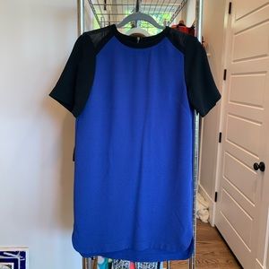 H&M black and blue dress